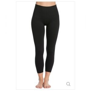 Spanx Look at Me Now Leggings Womens XL Black Compression Slimming Crop Leggings